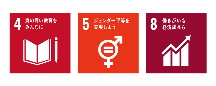 sdgs4、5、8